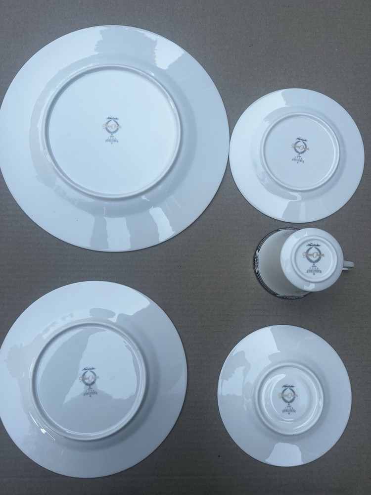 5 pc Place Settings Noritake HALIFAX, Dinner, Salad, Bread, Cup & Saucer