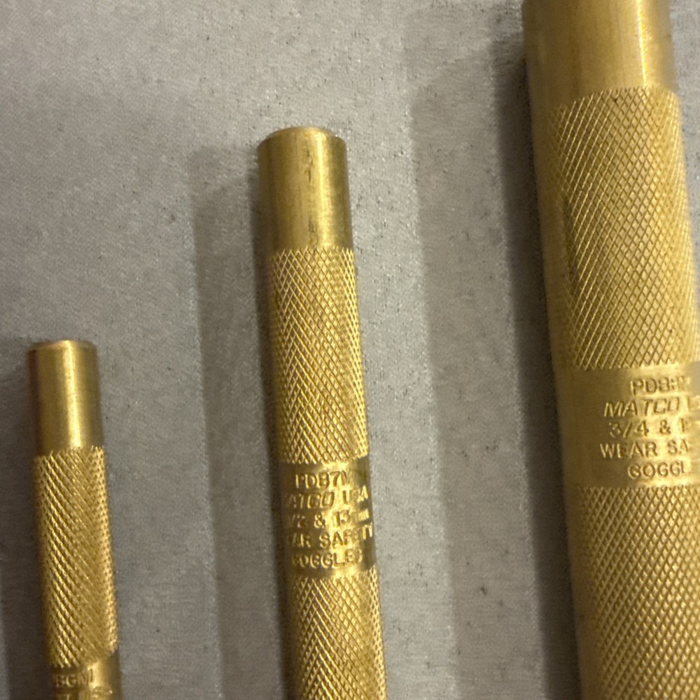 Matco Tools 3 Piece Brass Drift Punch Set - SPDB3K