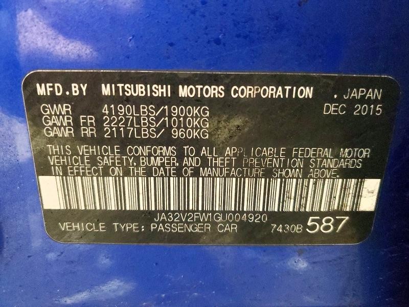 Used Headrest fits: 2016 Mitsubishi Lancer Grade A