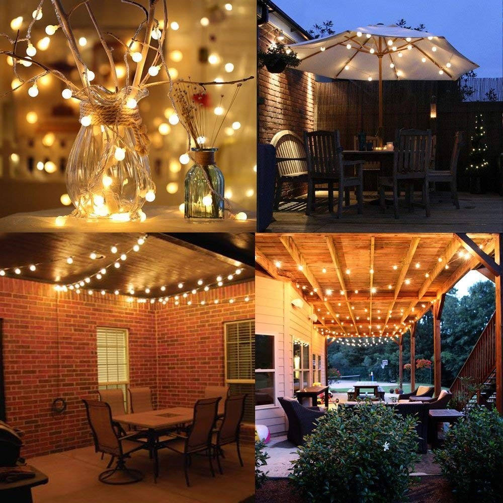 Globe USB String Lights, 20ft 40 LED Globe USB Powered Fairy Lights Warm Whit...