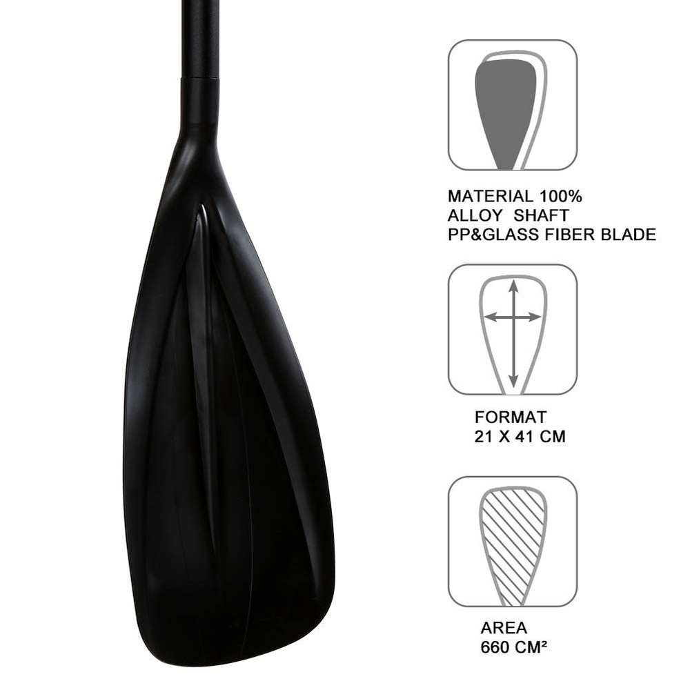 SUP Paddle - 3 Pieces Adjustable Aluminium SUP Paddle Alloy