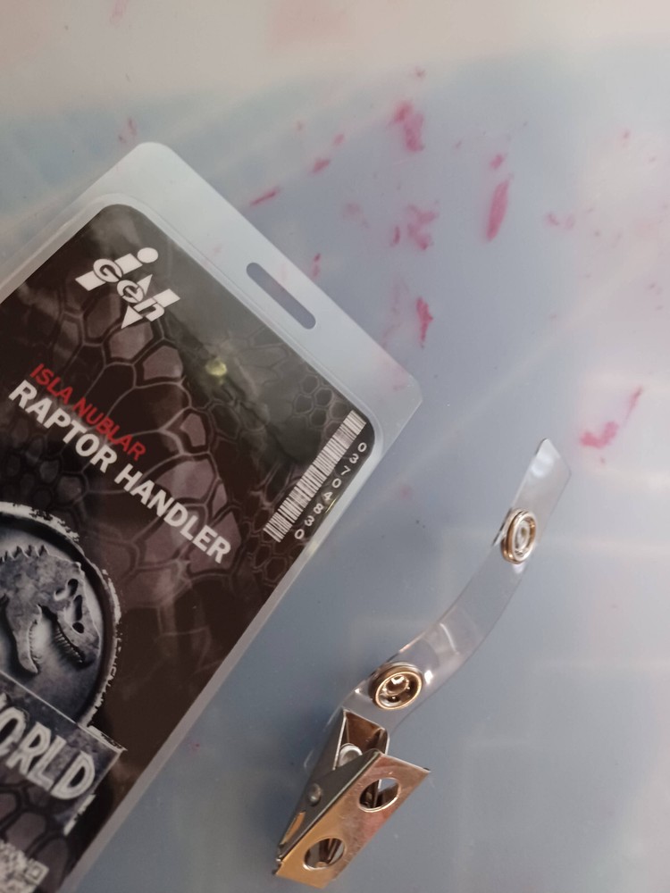 Jurassic Park - Raptor Handler - Prop I.D. Badge - B3G1F