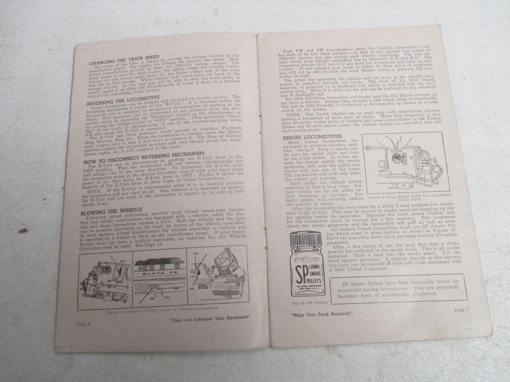 "Lionel Trains instructions for assembling & operating" Booklet from 1949.