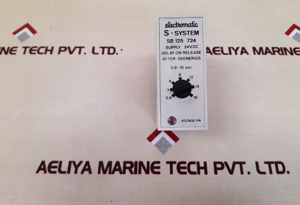 Electromatic S-System SB 125 724 Delay On Release After Deenergis 0,8-18 Sec