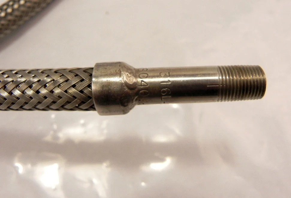 Flex Pression SS Flexible Hose Assy 1/8" NPT x 100"