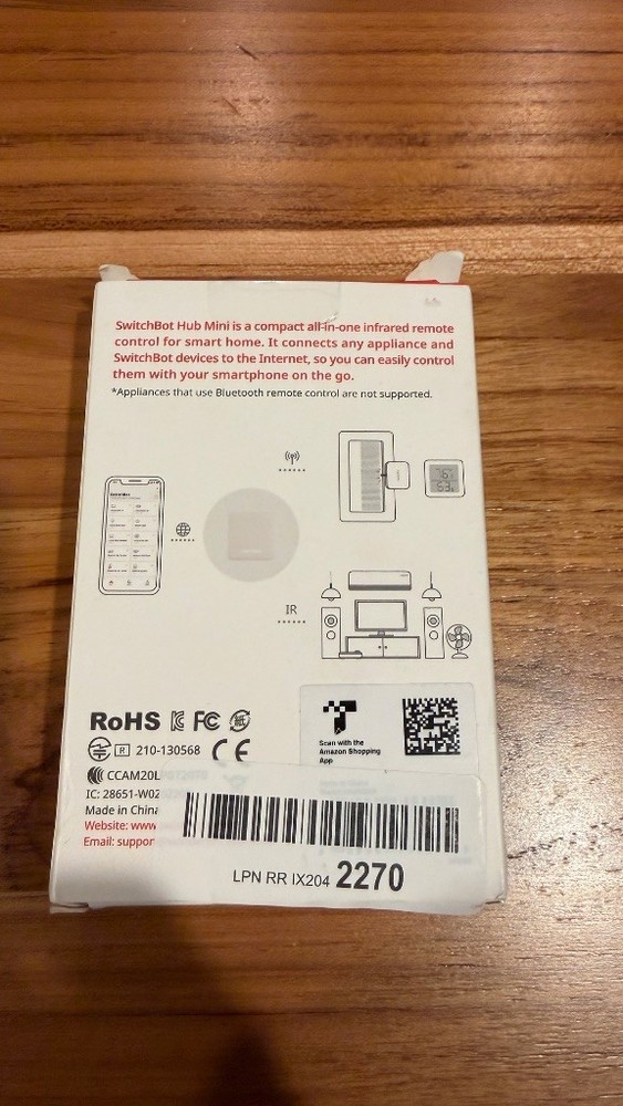 SwitchBot Hub Mini Compact All-in-One IR Remote Smart Home Control NEW