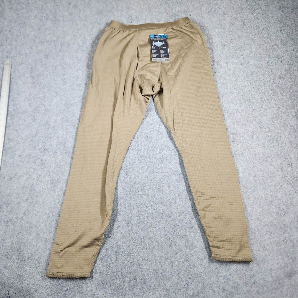 Peckham Drawers Mid Weight Men Medium Regular Brown Polartec Gen III Base Layer