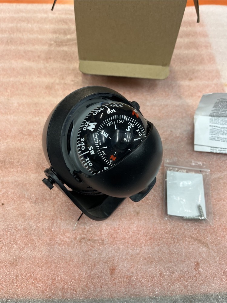 Boat Compass With Mounting Bracket Open Box