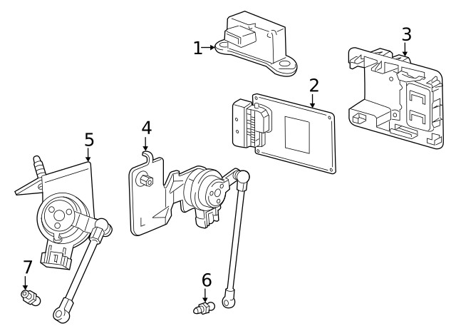 Genuine GM Electronic Suspension Control Module 84465466