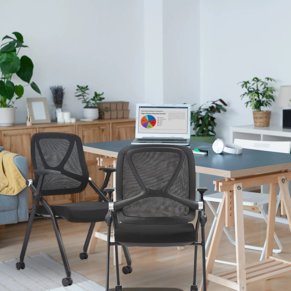 Abeeha Training Chairs, Office, Ergonomic Support, Backrest Meeting Room 2-PACK