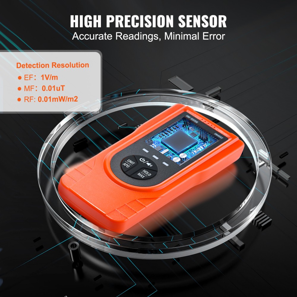 Handheld EMF Radiation Detector 5Hz-3.5GHz Digital LCD Tester