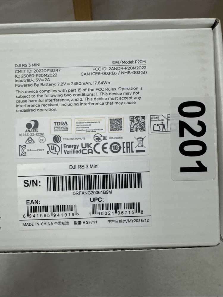 DJI RS 3 Mini 3-Axis Gimbal Stabilizer - New Sealed
