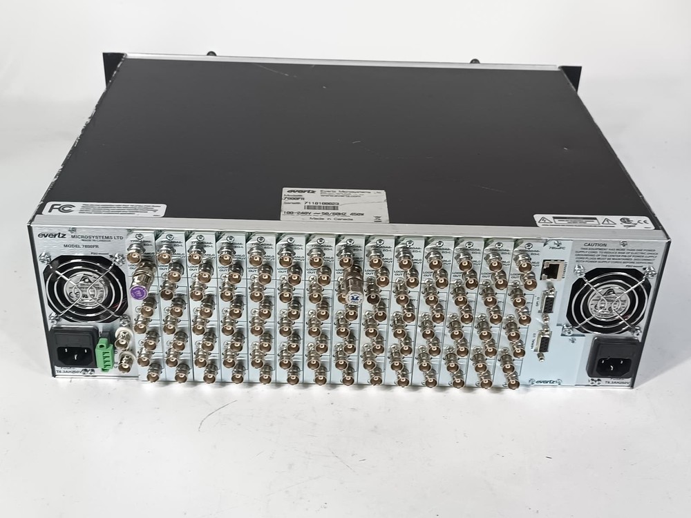 Evertz 7800FR Multiframe Chassis | 3RU Modular Frame | Frame Only | No Cards