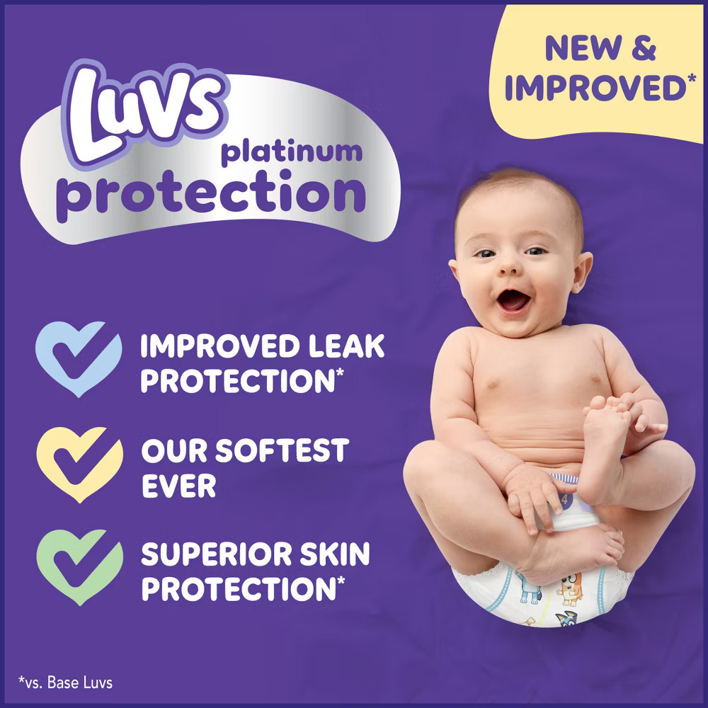 Luvs Pro Level Leak Protection Diapers Big Pack - Size 1 -