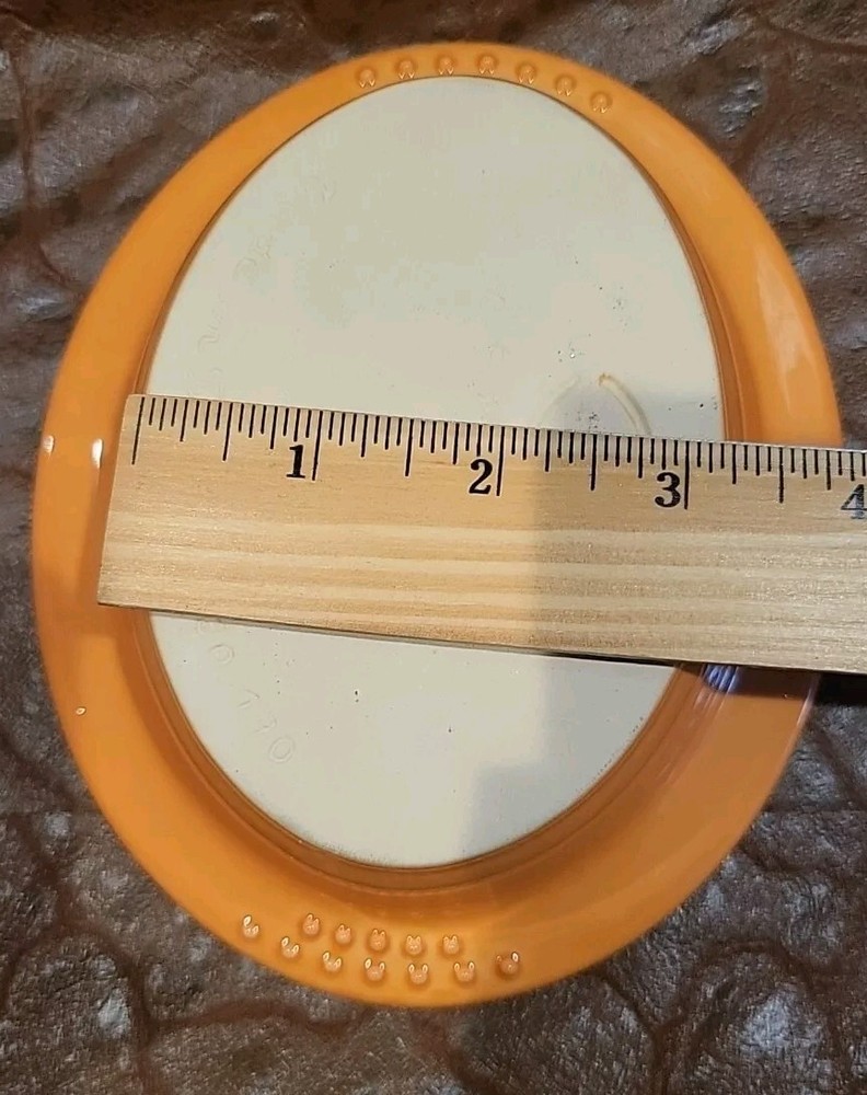 [2] Two Small APPOLIA Roasting Baking Individual Casseroles Orange. 8oz Cap.