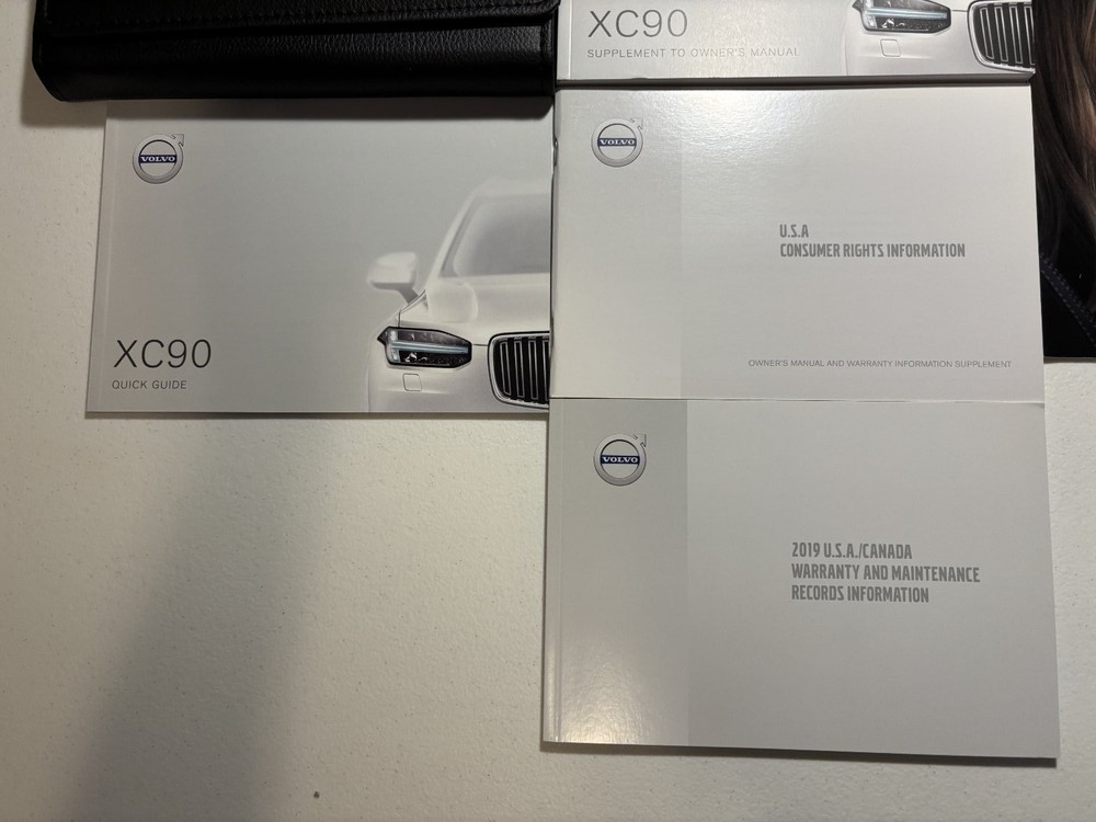 2019 Volvo XC90 Owners Manual OEM Complete Set