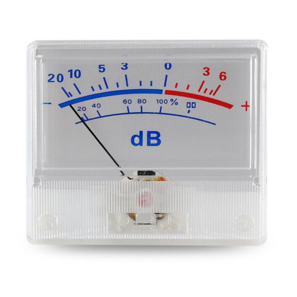 White Panel High-Precision Audio Power Amplifier VU Meter DB Level Header E