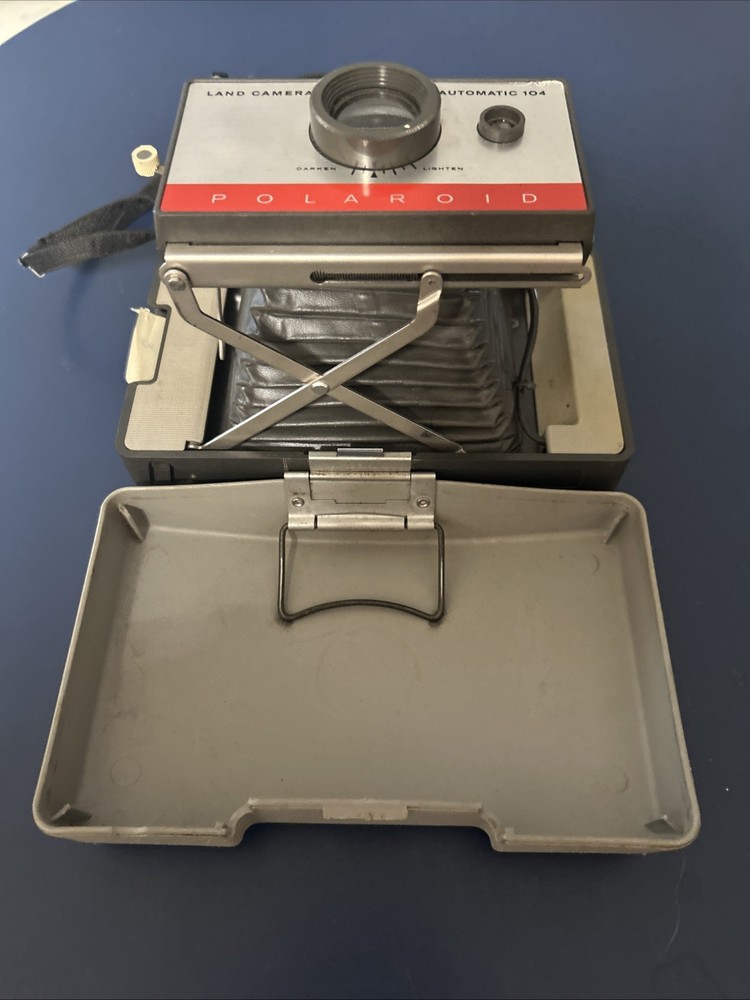 Polaroid Gray Automatic 104 Land Camera Vintage