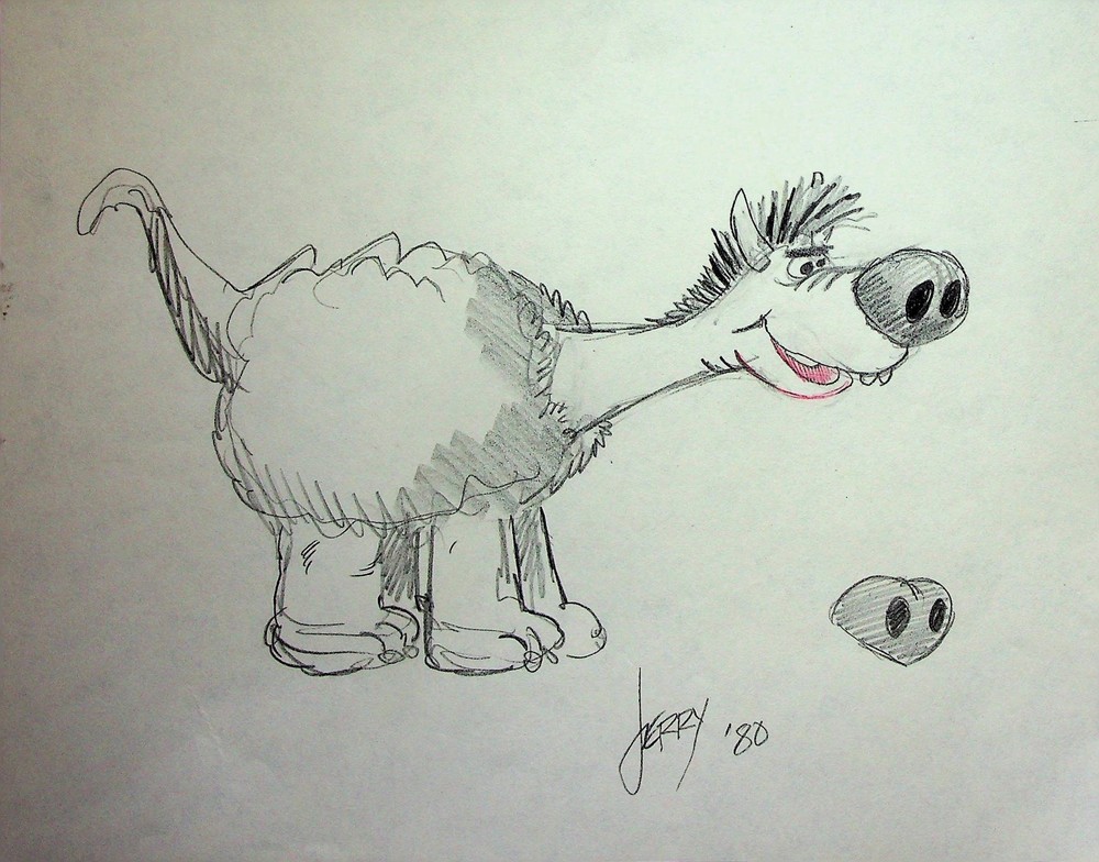 Daffy Dragons (Unreleased) JERRY EISENBERG Signed Hand-Drawn Character Layout#LF