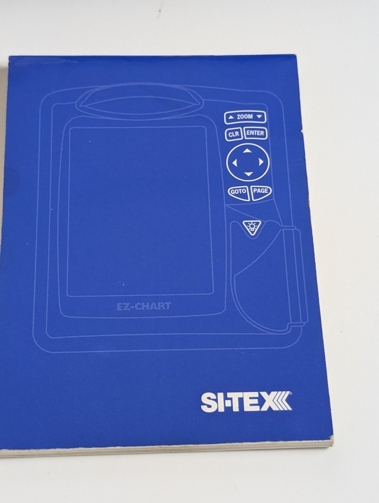 Si-Tex EZ-Chart GPS Chartplotter – Powers On – w/ Case, Manual & Accessories