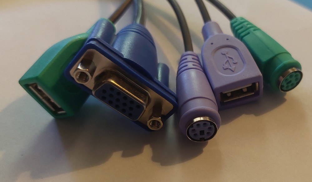 KVM Console Cable 18 pin SPHD VGA PS/2 USB