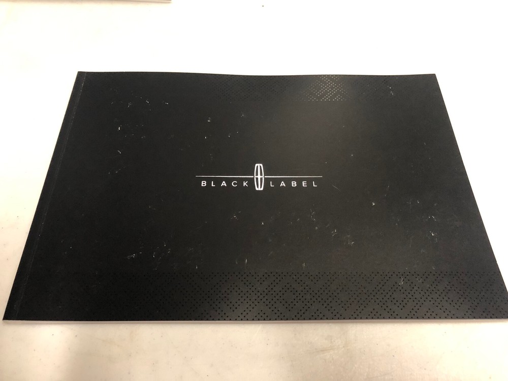 2016 LINCOLN BLACK LABEL 46-page Original Sales Brochure
