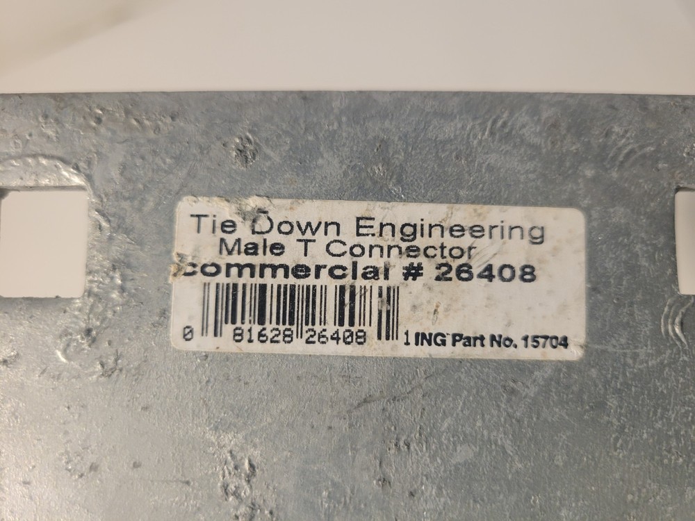 Tie Down Male T-Connector #26408 - NEW