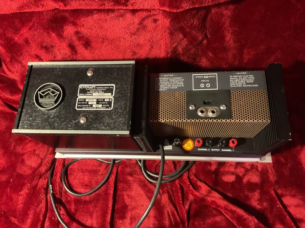 crown d150a classic power amp great cosmetics tested works