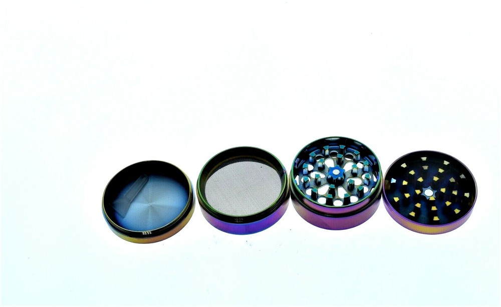 RAINBOW 52 MM HERB GRINDER 125 GM -4 Piece