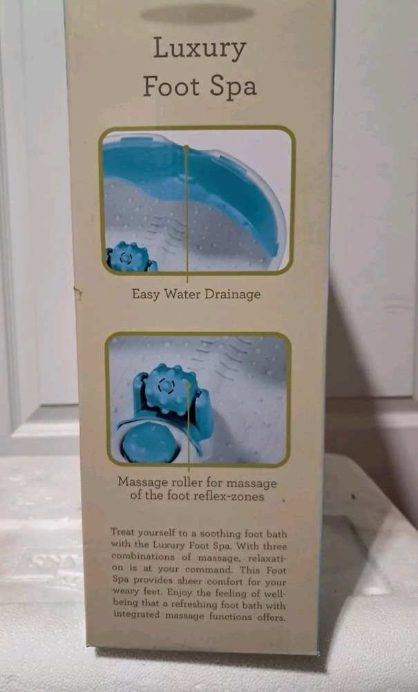 Restor style luxury foot spa Three Level Massage ,NOS, Massage Rollers
