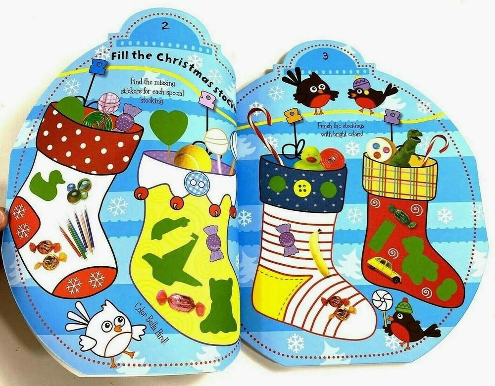 1000 Christmas Stickers Activity Book - NEW