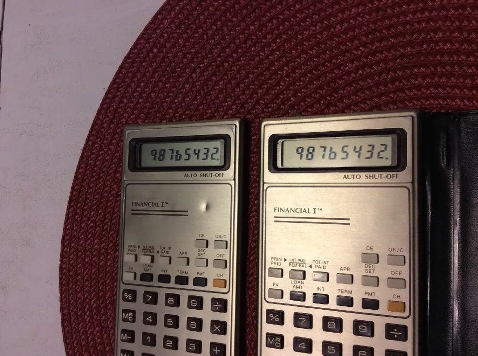 1982 Financial I Calculators Set of 2