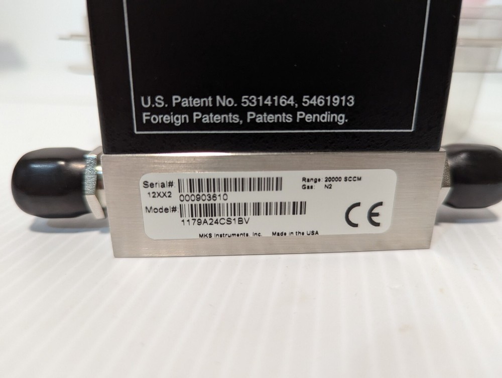 MKS Instruments 1179A24CS1BV flow meter, 20000 SCCM, N2 gas