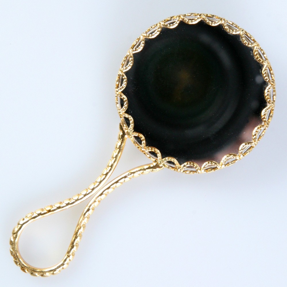 Beautiful Limoge Hand Mirror - Very Nice Condition