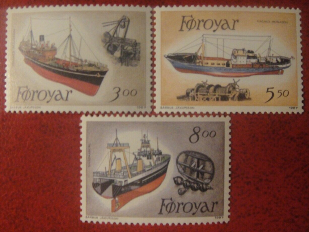 Faroe Islands 1987. Trawlers. MUH.