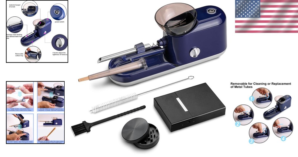 Multifunction Electric Pre Roll Machine with Essential Accessories - Ideal Gift=