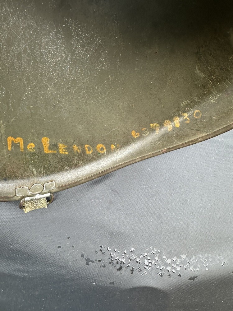 NAMED CAPTAIN M1-C PARATROOPER HELMET SHELL - Nice Example