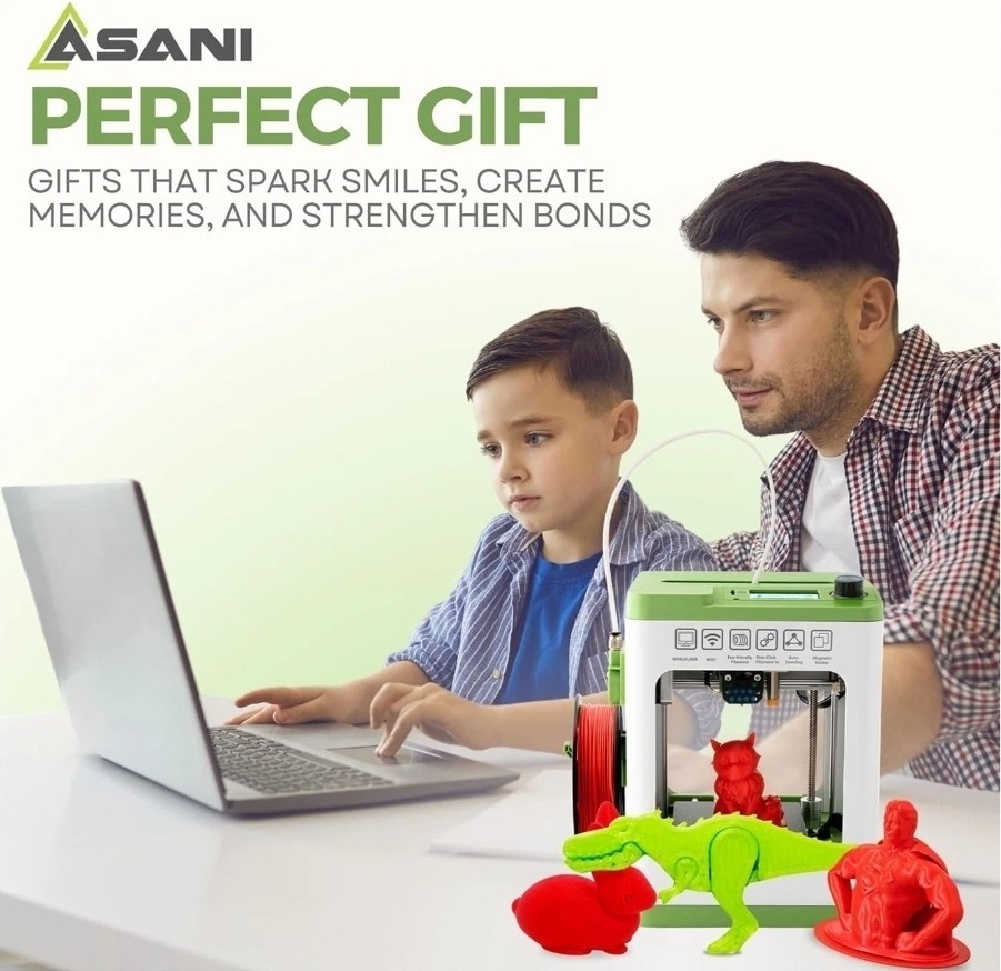 Fully Assembled Mini 3D Printer for Kids and Beginners - Complete Starter Kit...