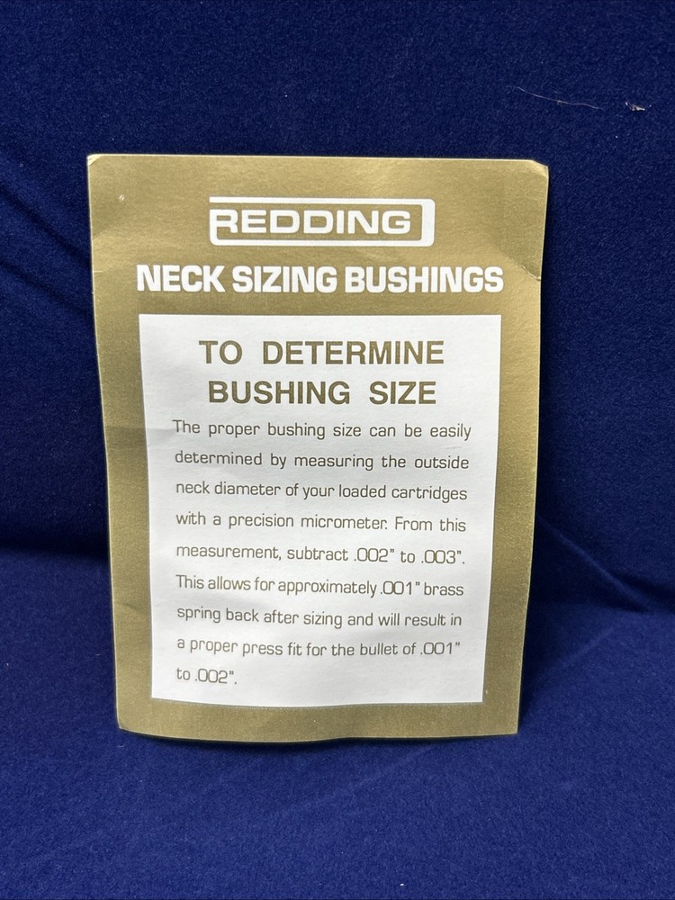 Redding Titanium Nitride Bushing .262 #76262