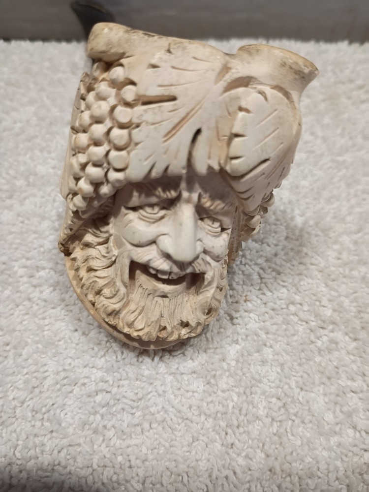 Meerschaum / Bacchus figural smoking pipe