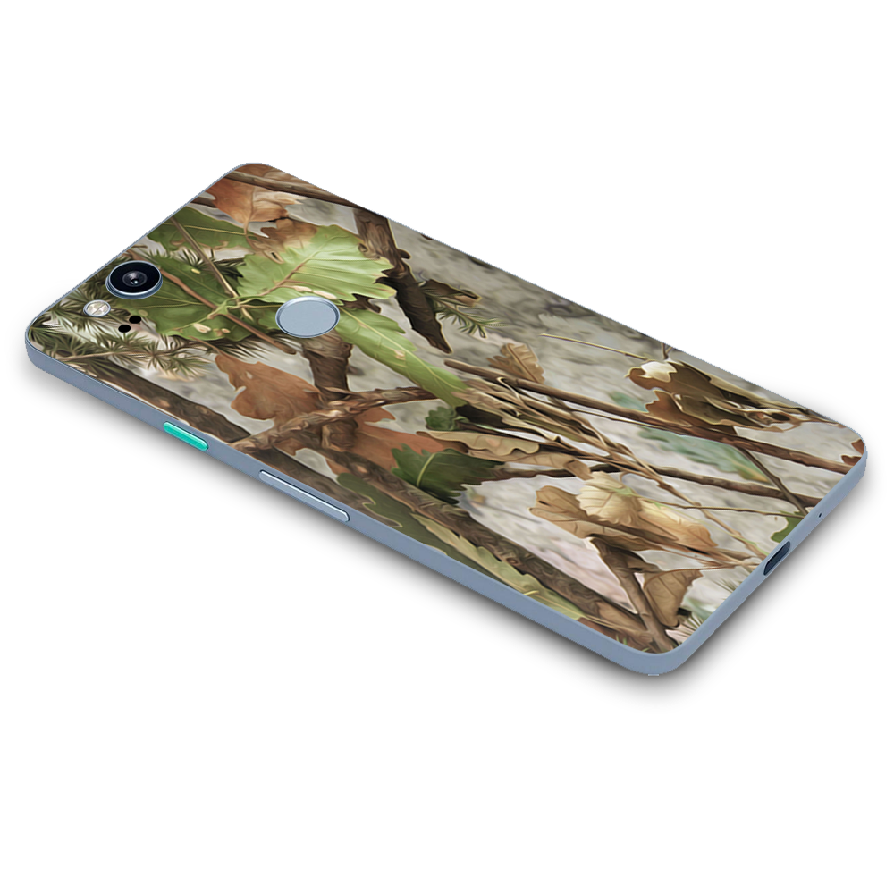 Google Pixel 2 Skins Decal Wrap tree camo real oak