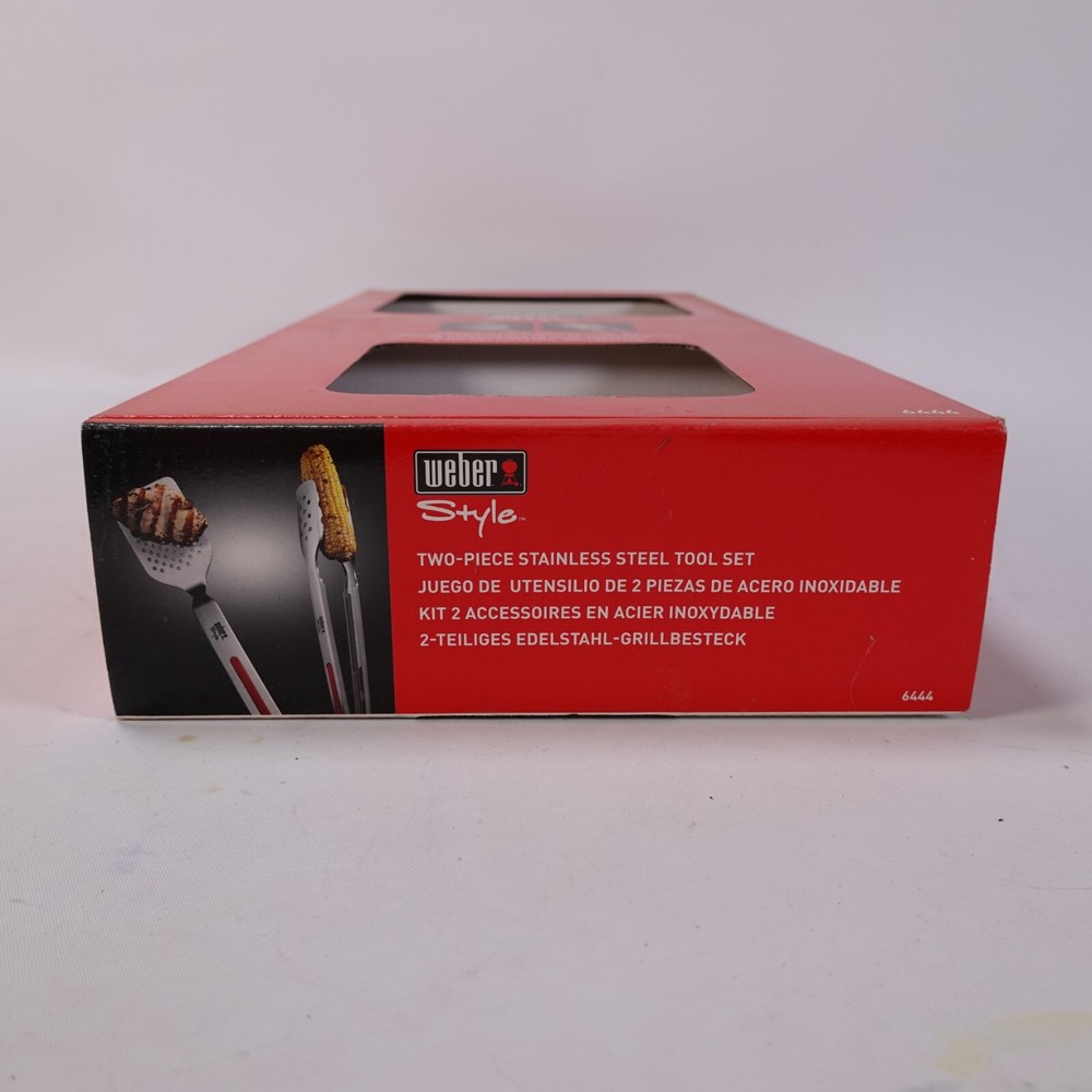 Weber Style 2 pc Stainless Steel Tool Set New