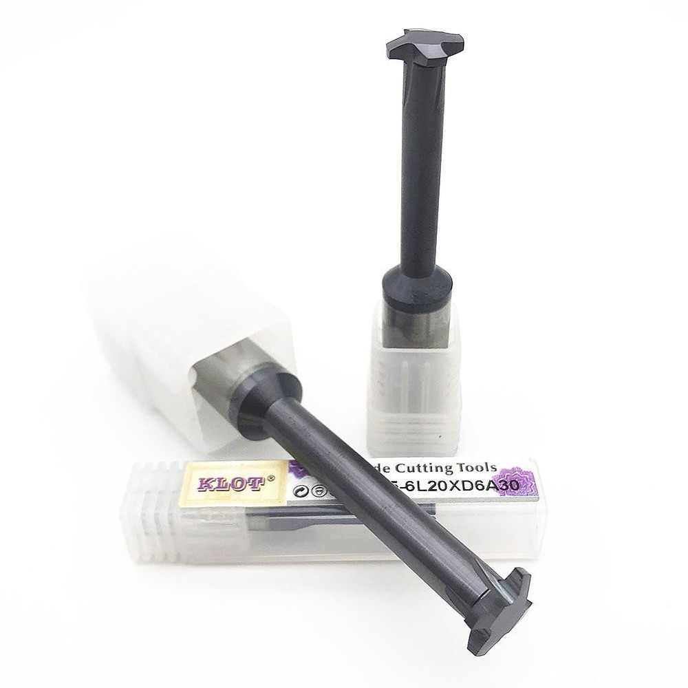 KLOT Coated TR30 Trapezoid Solid Carbide Single Teeth Thread Mill 1.5-5.0 CNC