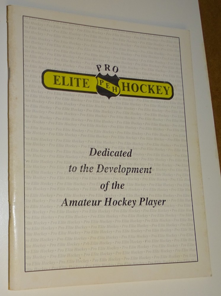 Pro Elite PEH Hockey 1990 Summer Program Booklet (Hingham, Randolph, Bourne MA.