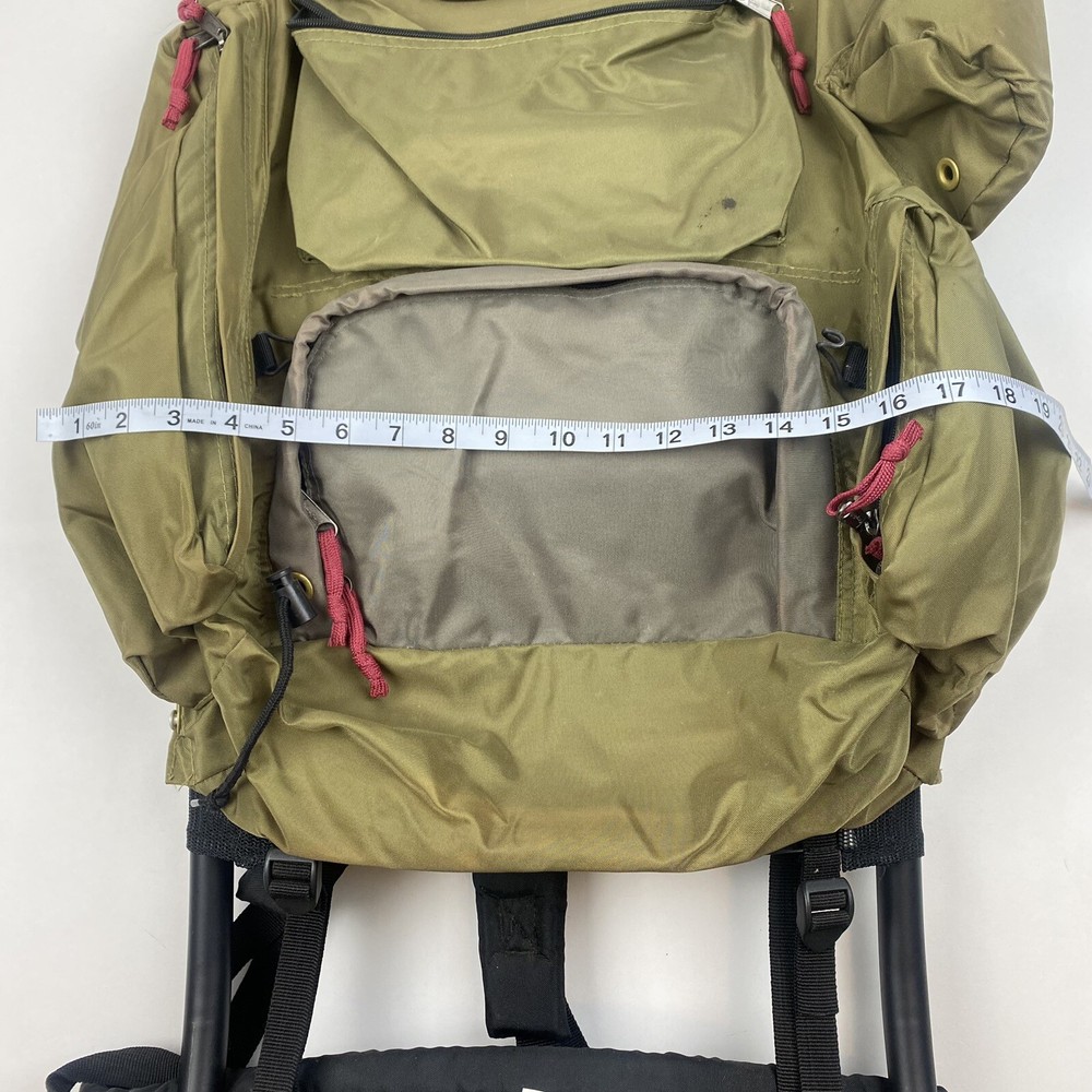 Camp Trails External Frame Hiking Backpack Size M Olive Green Gray