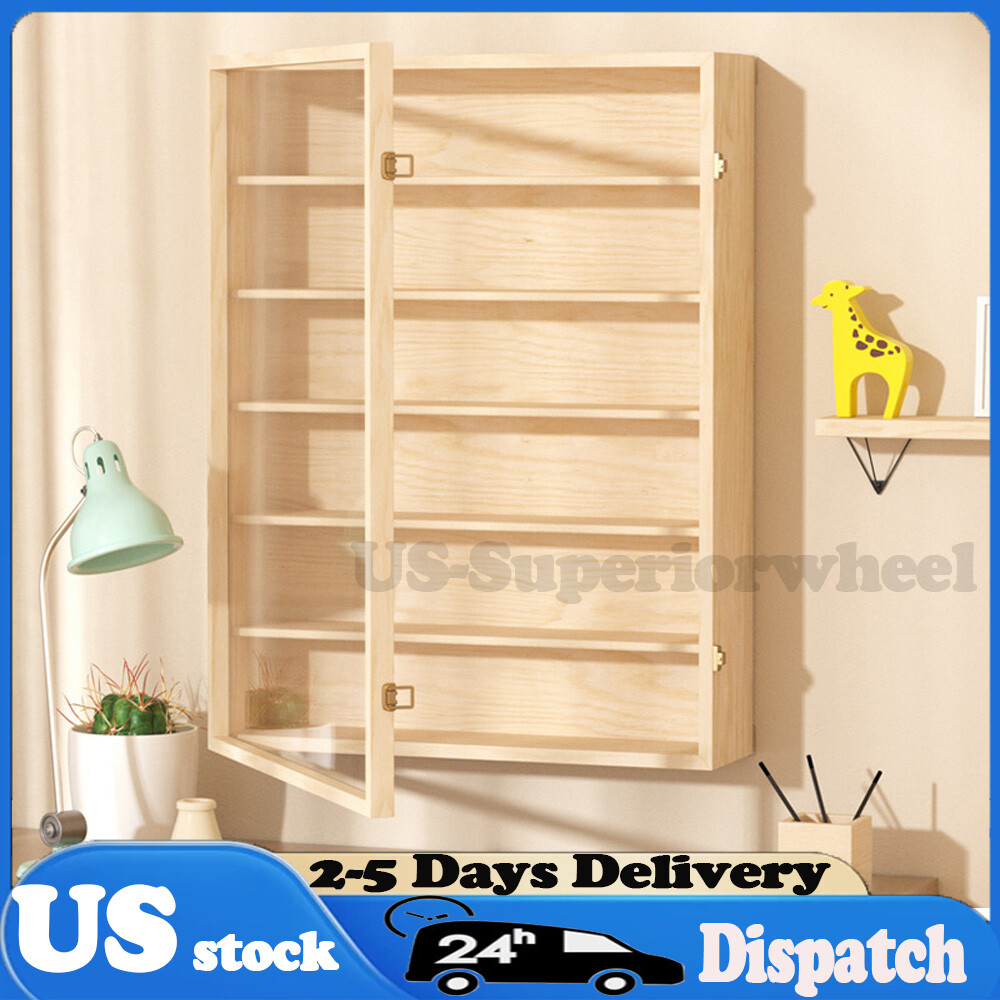 HOT 1/64 Scale Model Car Display Case Wall-Mounted Diecast Display Case Storage