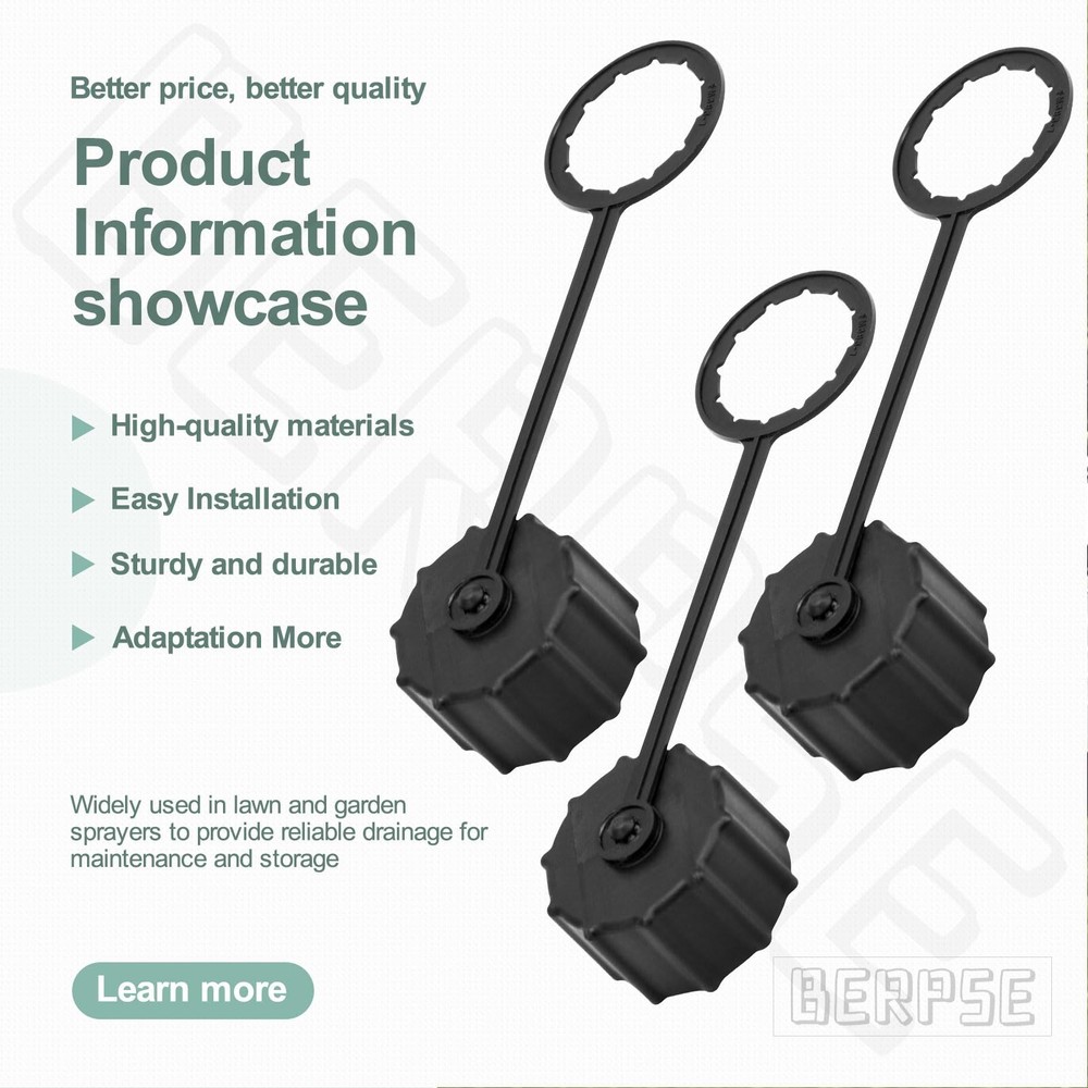 3 Pack 34-140007 Sprayer Drain Cap Compatible with Master Manufacturing Sprayers