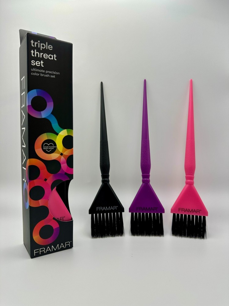 FRAMAR triple threat brush set 3PACK #HB-TTS