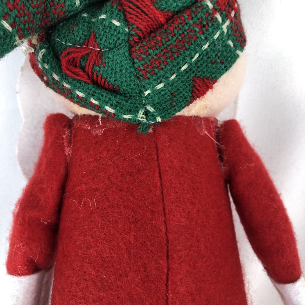 Felt Covered Cone Christmas Santa 10” Tall