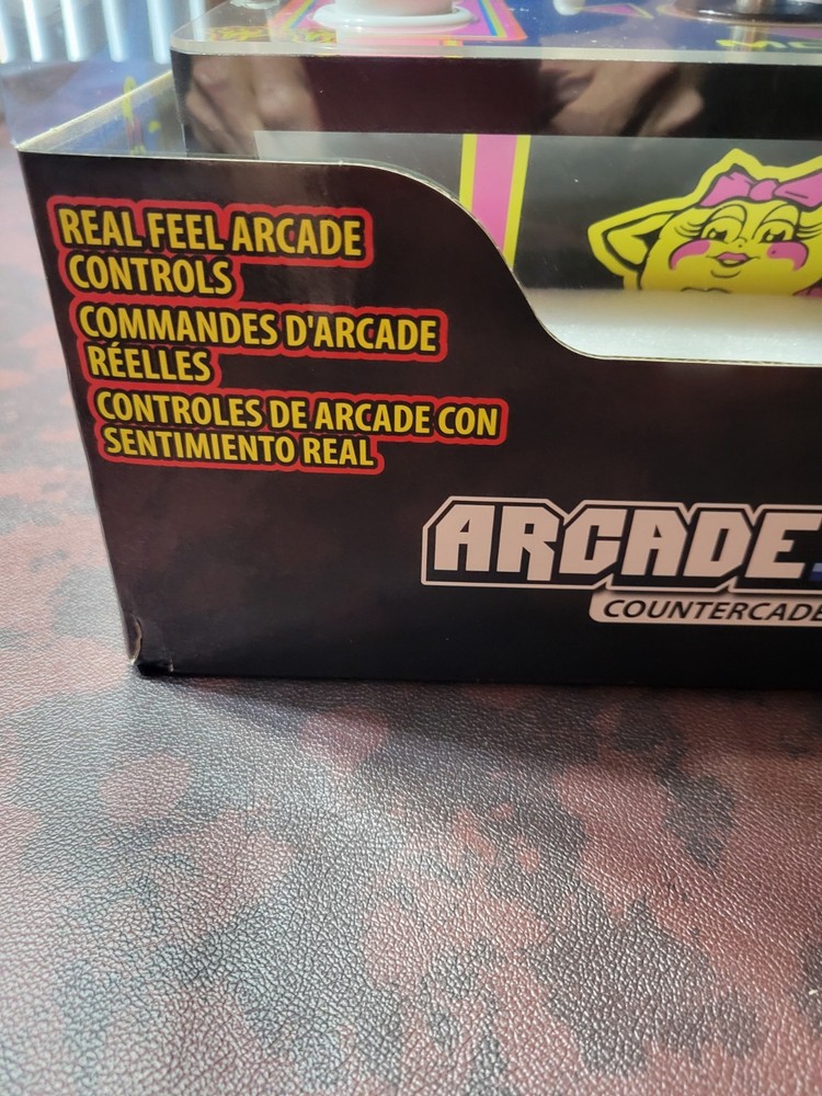 Arcade 1 Up Ms. Pacman Partycade Tabletop Arcade Machine 5 Games !!NICE!!